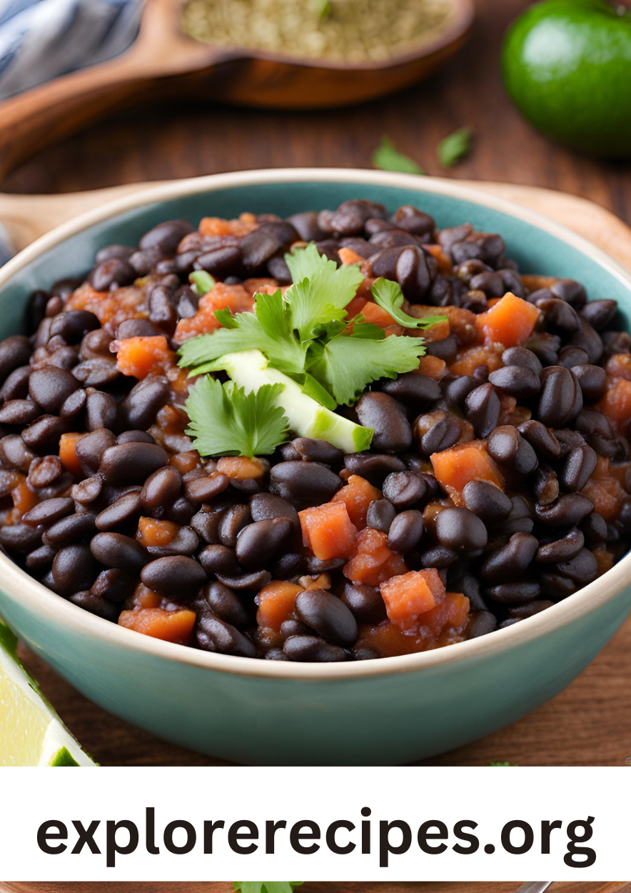 Puerto Rican Style Stewed Black Beans (Habichuelas Negras)