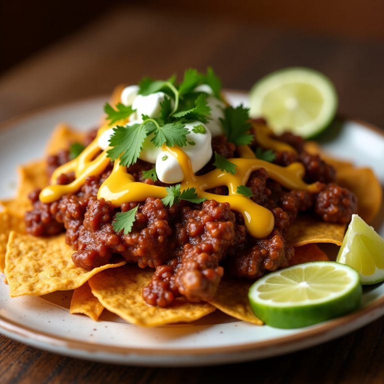 Deliciously Cheesy and Saucy Birria Nachos