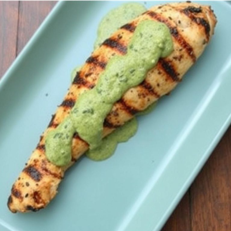 Peruvian-Style Grilled Chicken with Creamy Green Sauce (Aji Verde)