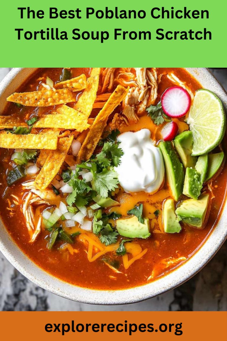 The Best Poblano Chicken Tortilla Soup From Scratch
