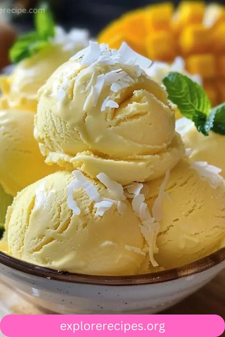 Coconut Mango Ice Cream: A Tropical Indulgence for the Senses