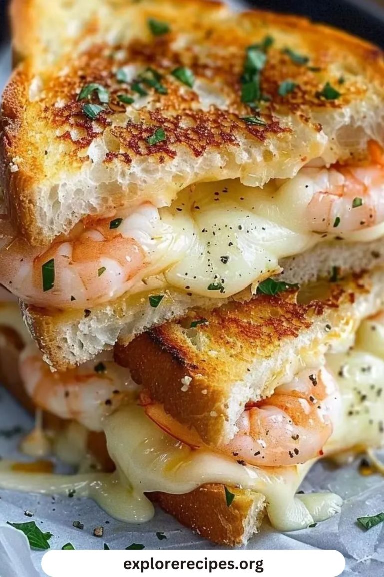 Cheesy Garlic Bread Shrimp Grilled Cheese – The Ultimate Indulgent Sandwich!