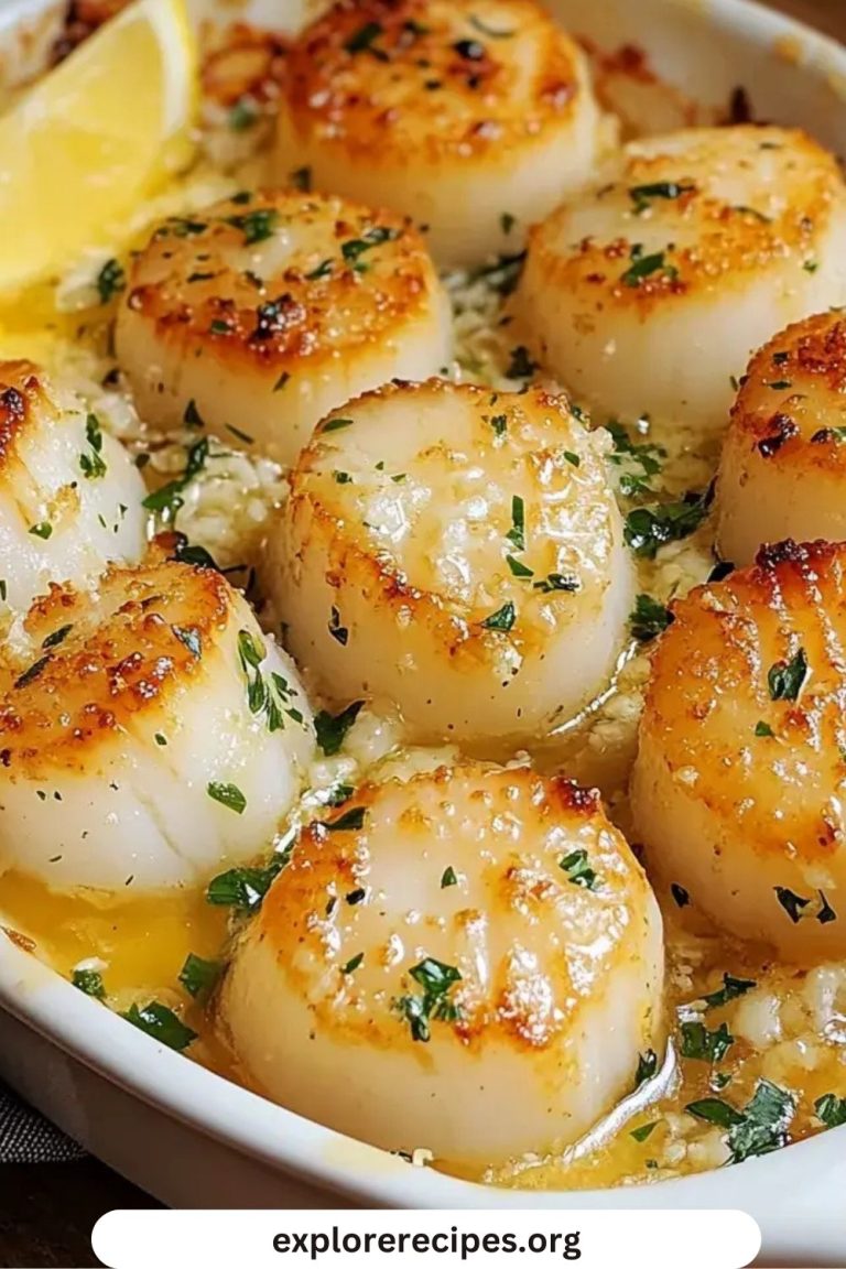 Garlic Butter Baked Scallops – A Rich, Indulgent Seafood Delight