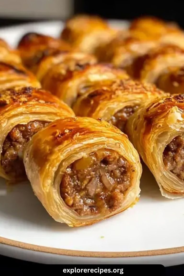 Golden and Savory French Onion Sausage Rolls