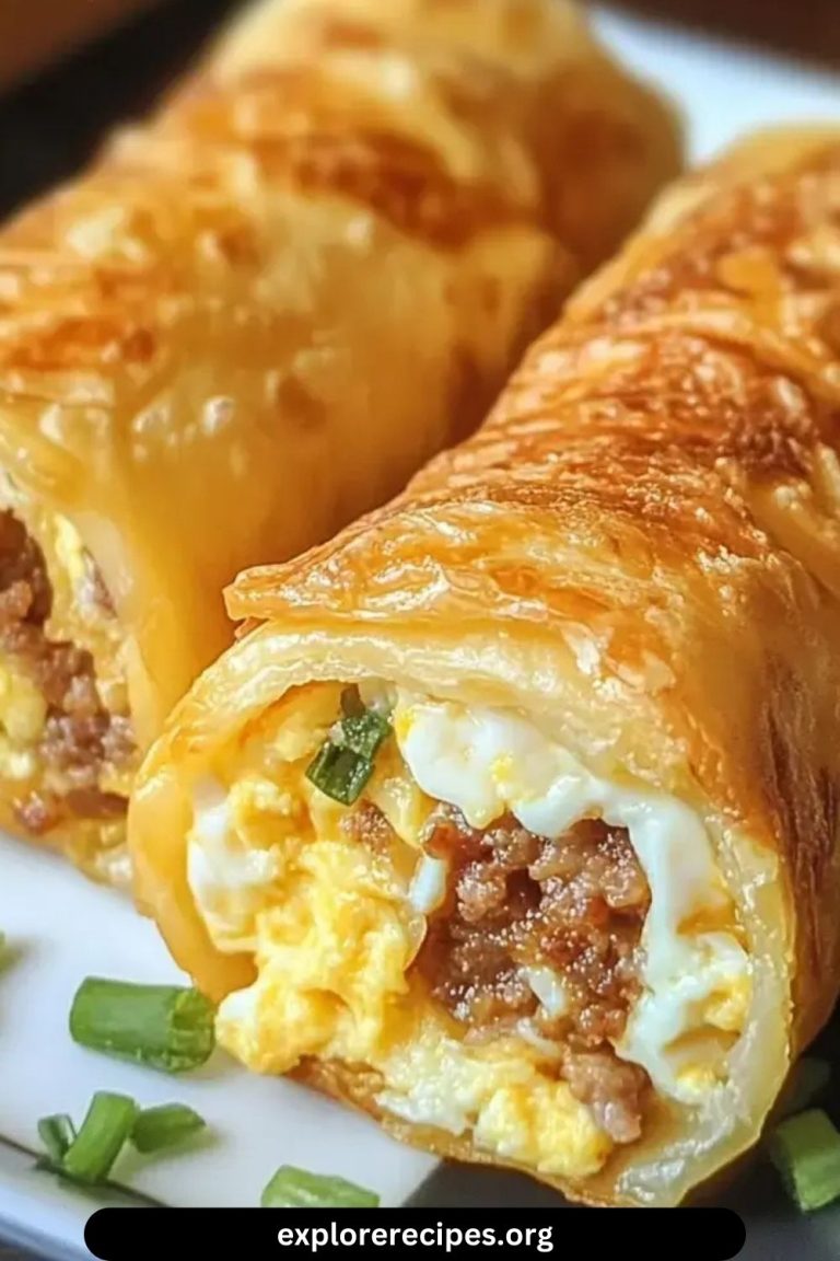 Cheesy Sausage Egg Breakfast Rolls – A Delicious and Hearty Morning Treat