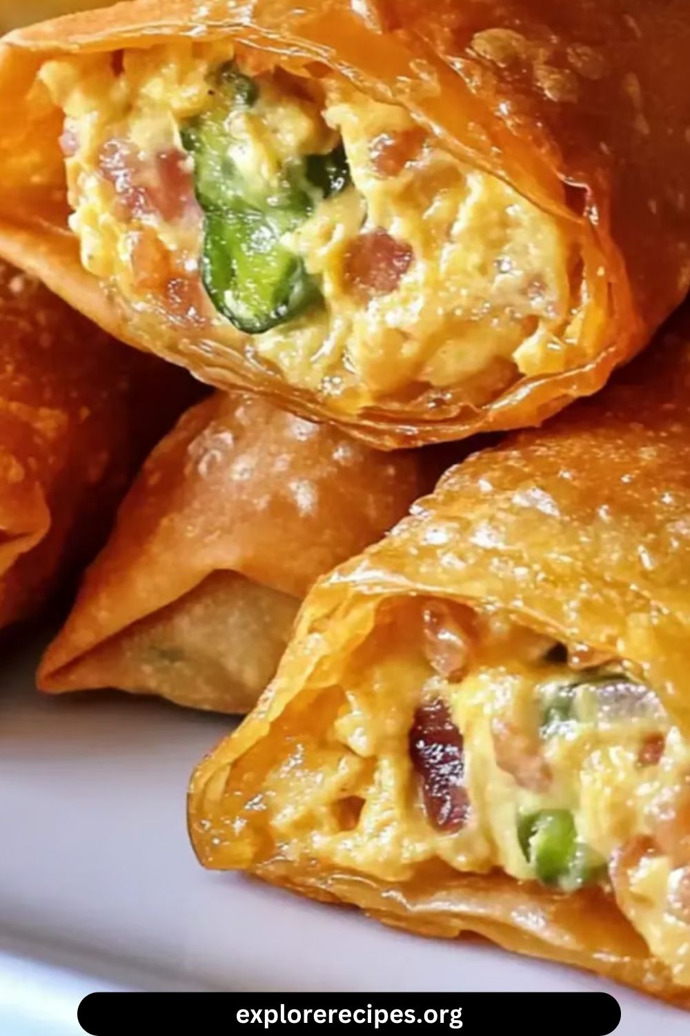 Chicken Jalapeño Popper Egg Rolls – A Spicy and Cheesy Delight